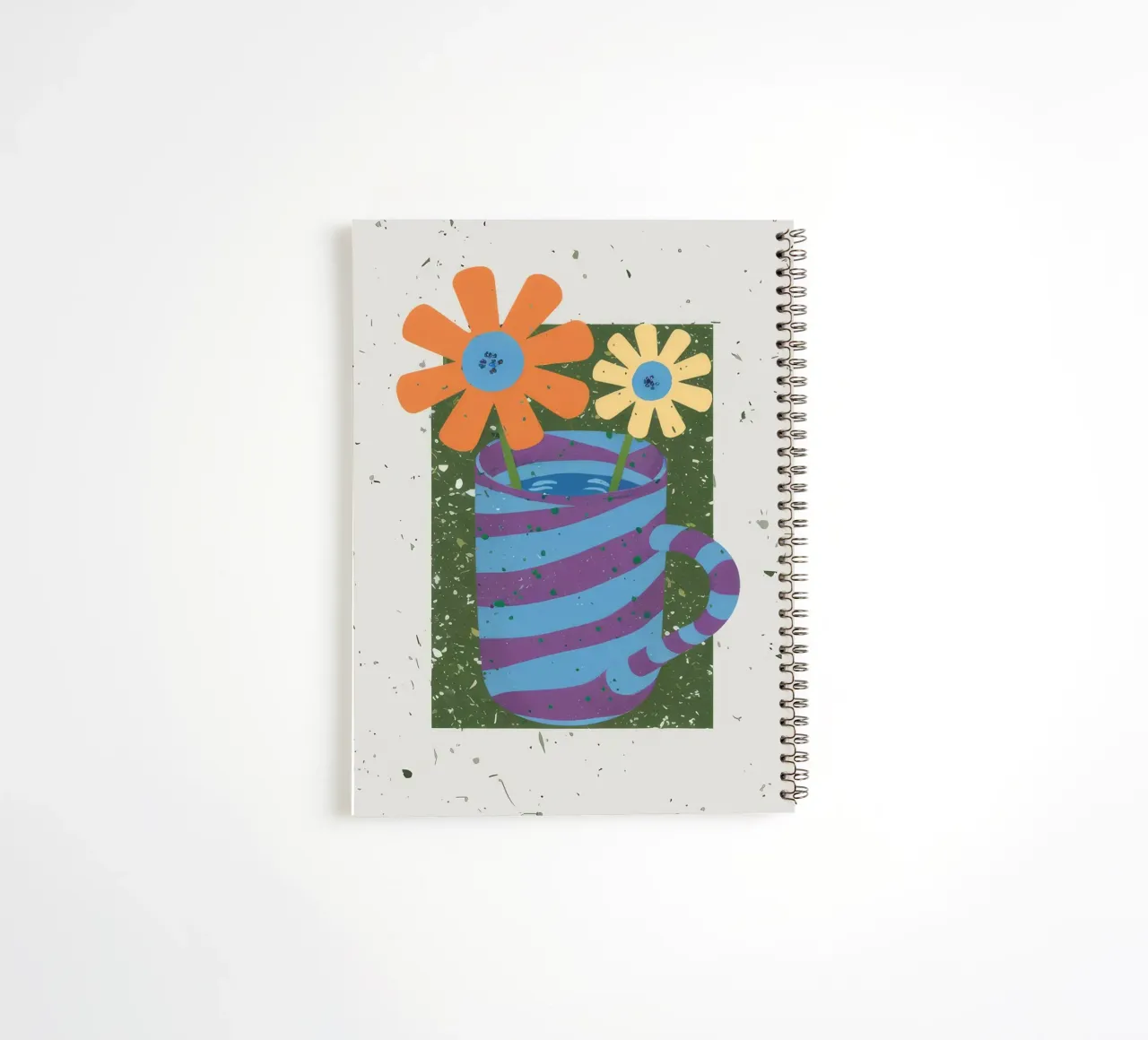 Strukturierte Streifen Blüte Ringbuch von Moonlite Desire