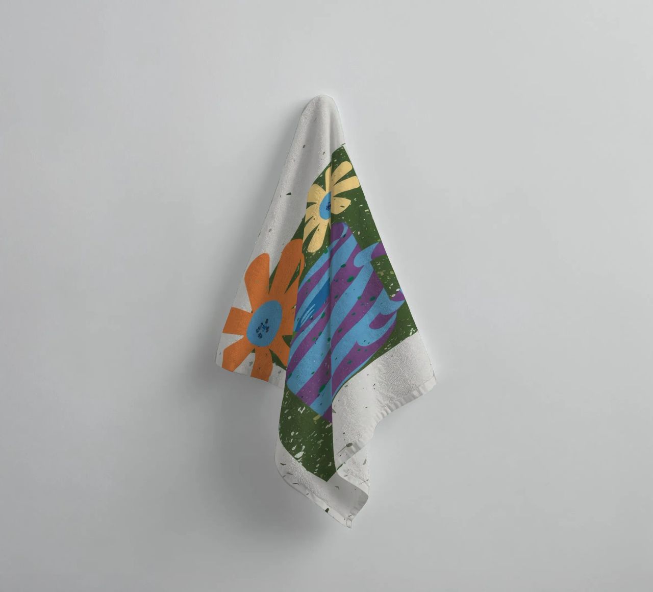 Textured Stripe Bloom towel by Moonlite Desire