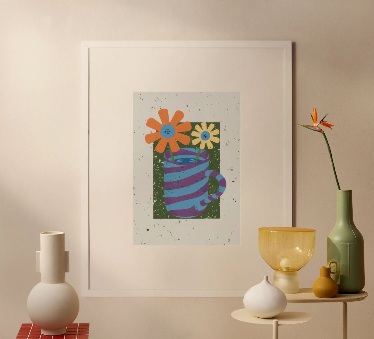 Textured Stripe Bloom hahnemühle by Moonlite Desire