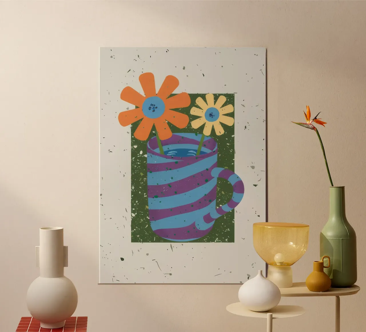 Textured Stripe Bloom hahnemühle by Moonlite Desire