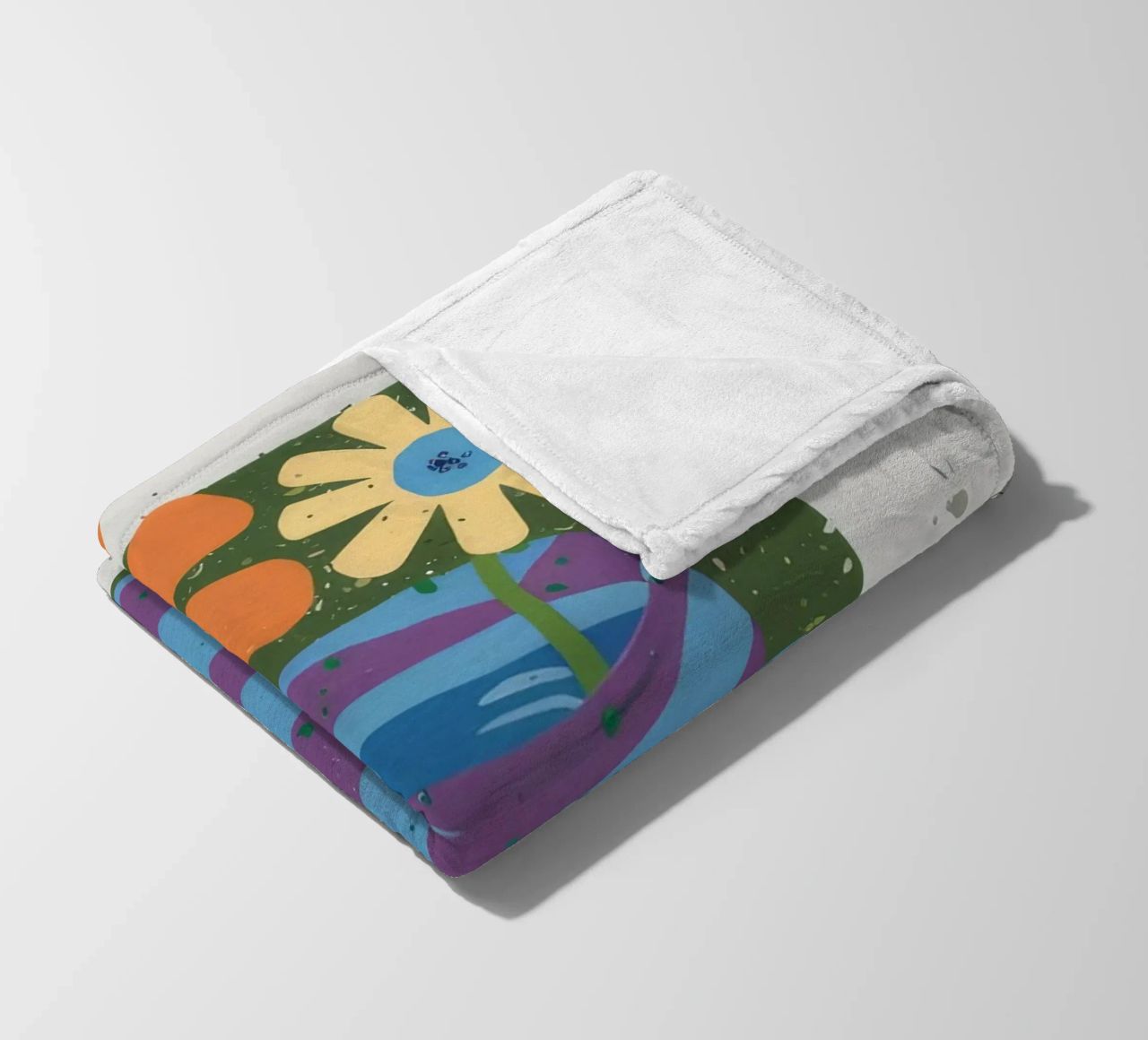 Textured Stripe Bloom fleece blanket by Moonlite Desire