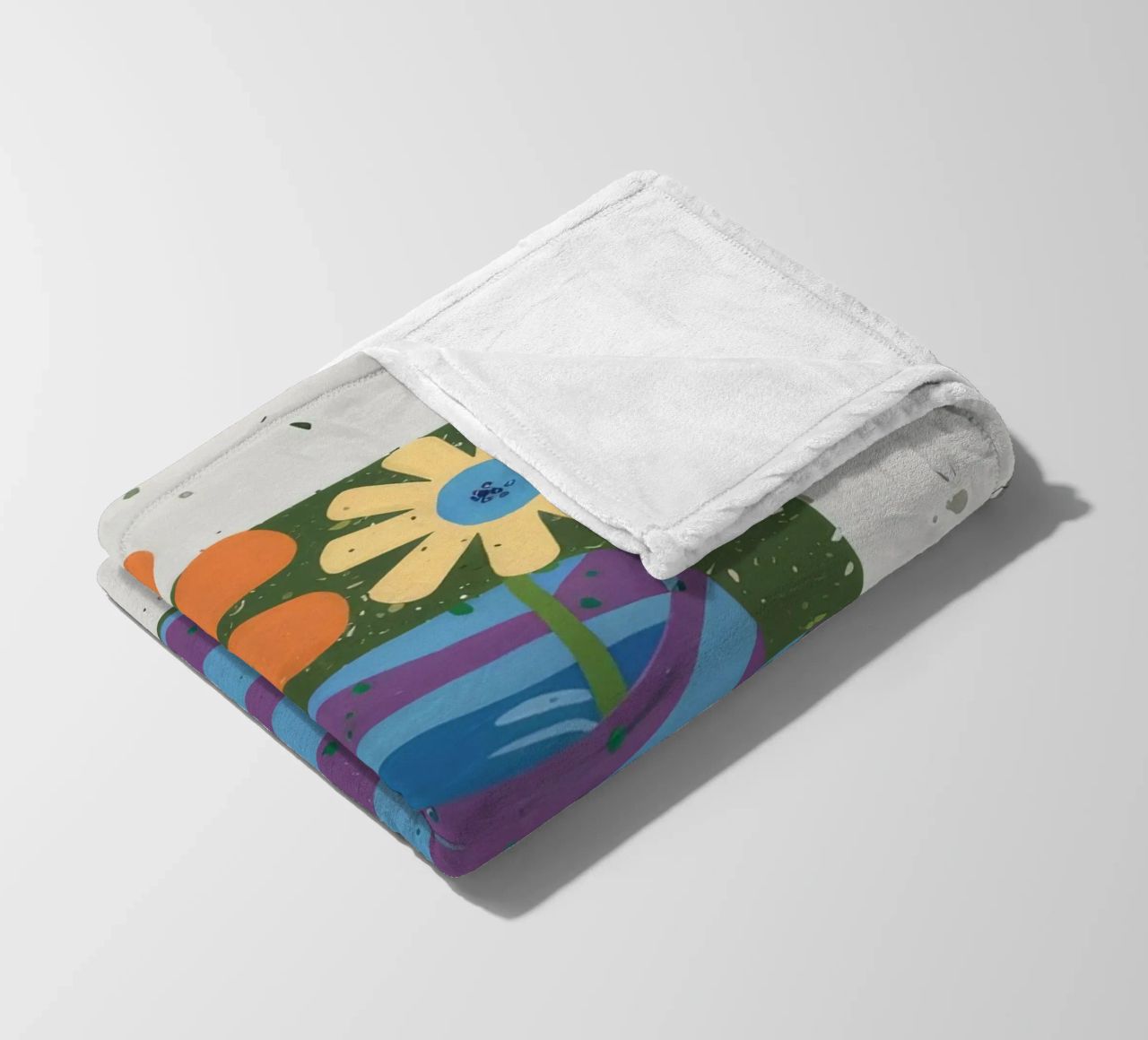 Textured Stripe Bloom fleece blanket by Moonlite Desire
