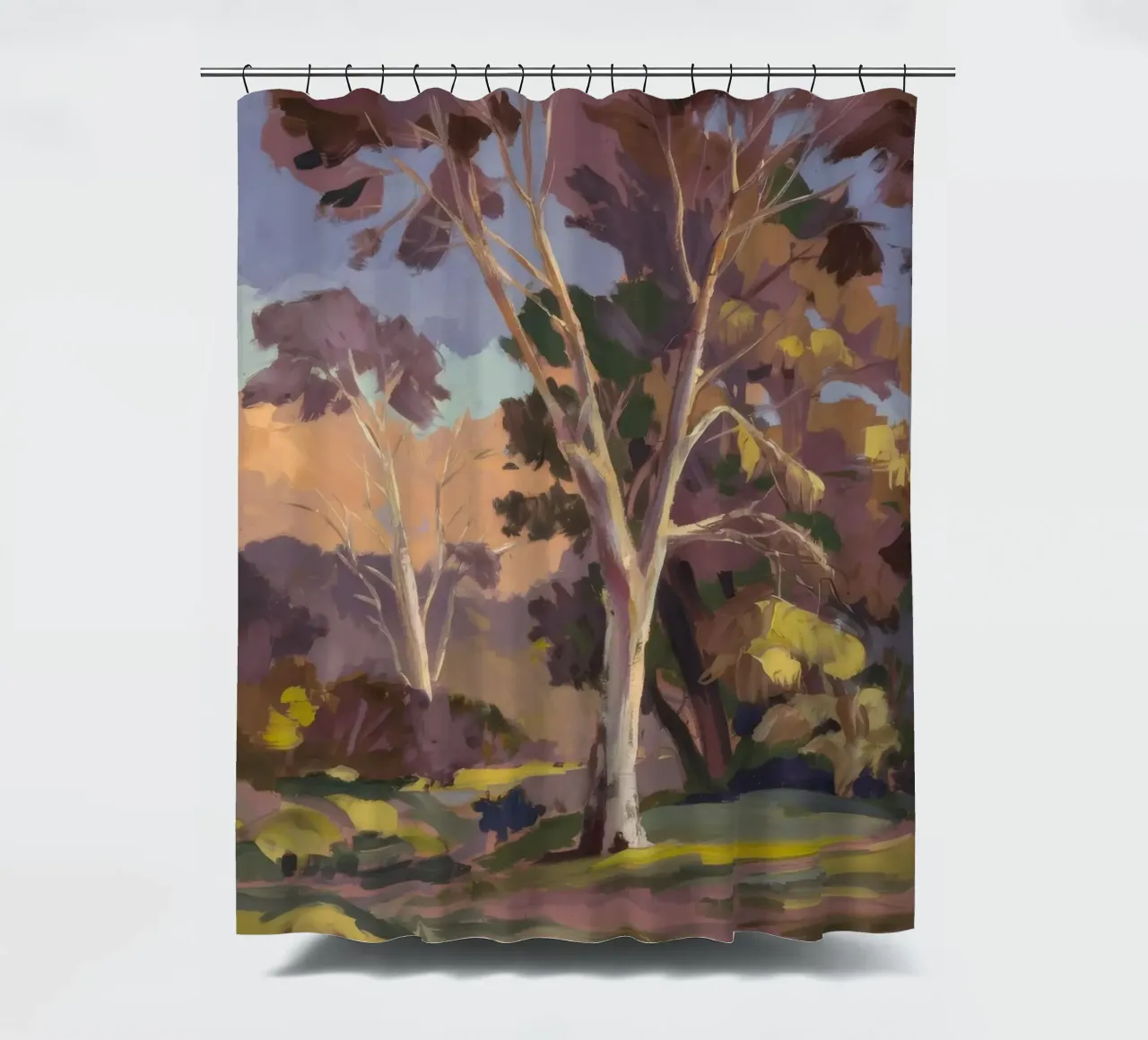 Eucalyptus Grove Haze tenda da doccia da Radiance Landscape