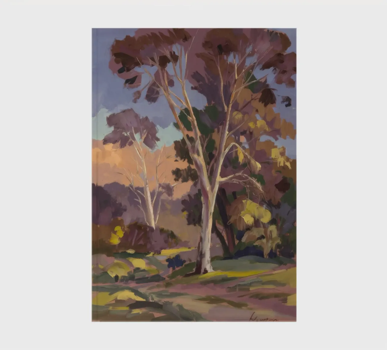 Eucalyptus Grove Haze notebook by Radiance Landscape