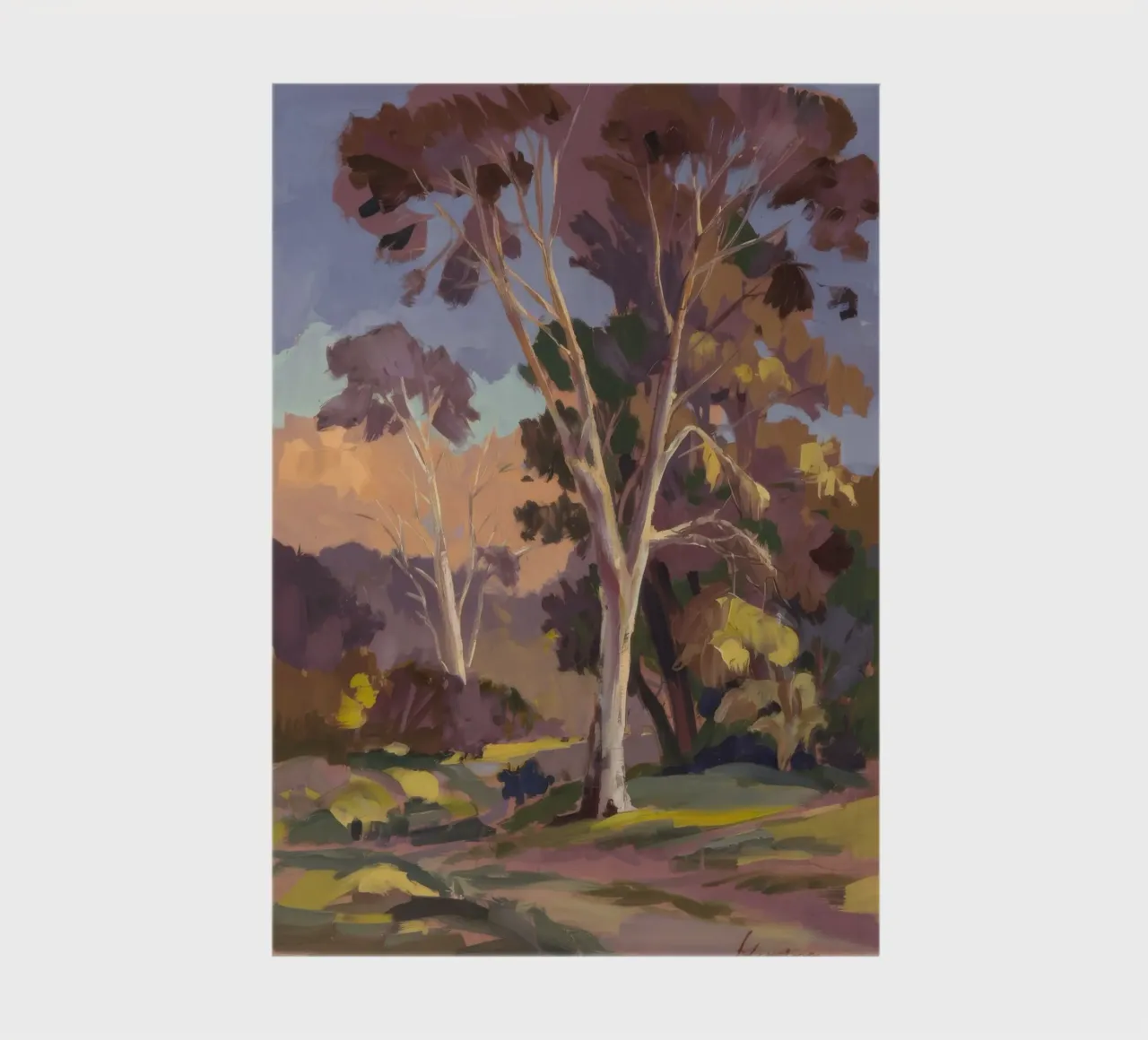 Eucalyptus Grove Haze notebook by Radiance Landscape