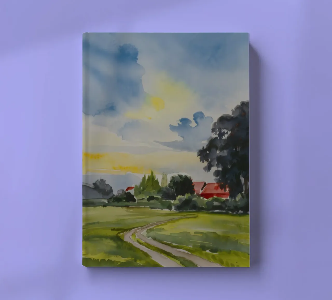 Rural Path Twilight notebook by Lush Essence