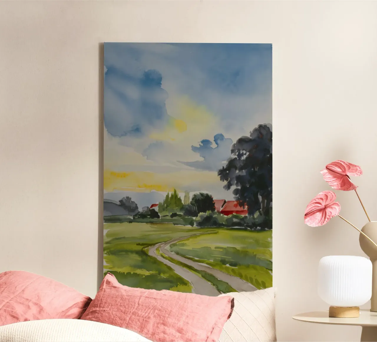 Rural Path Twilight canvas by Lush Essence