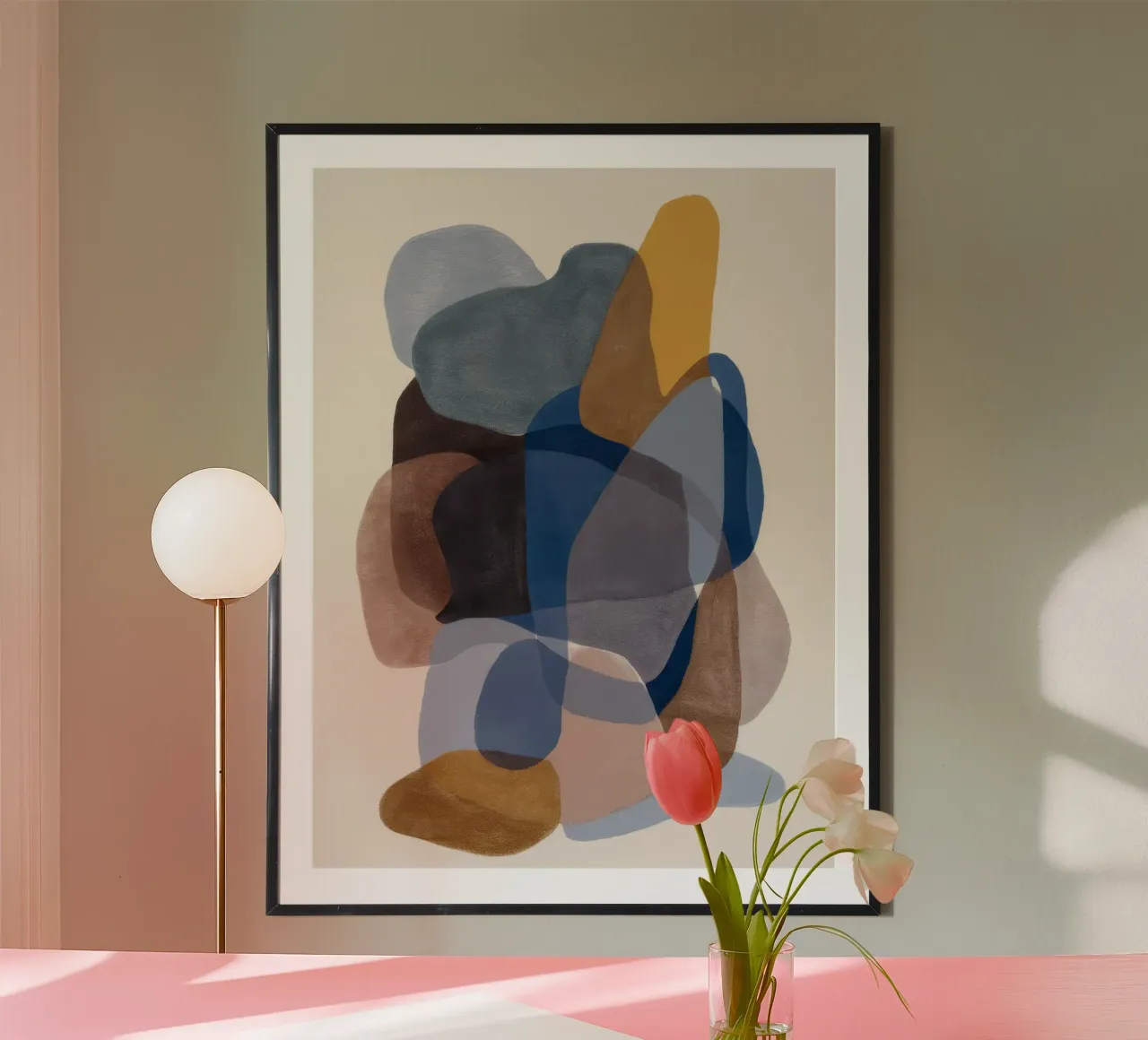 Catasta di totem di terra poster con telaio in plastica da Vivid Reverie