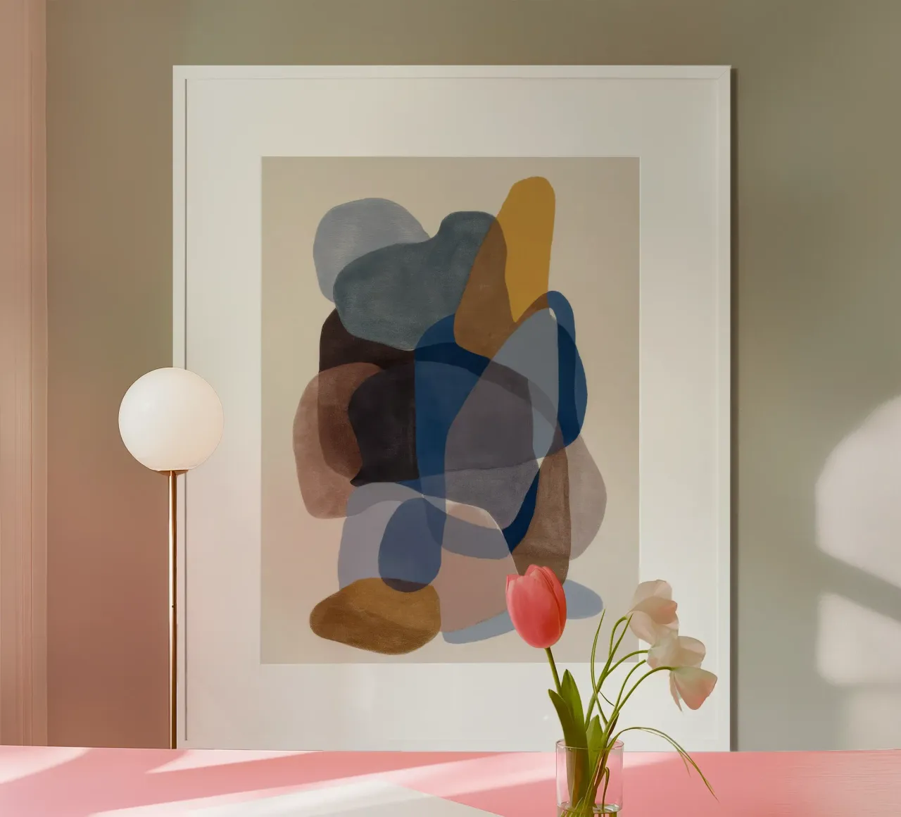 Catasta di totem di terra poster con telaio in plastica da Vivid Reverie
