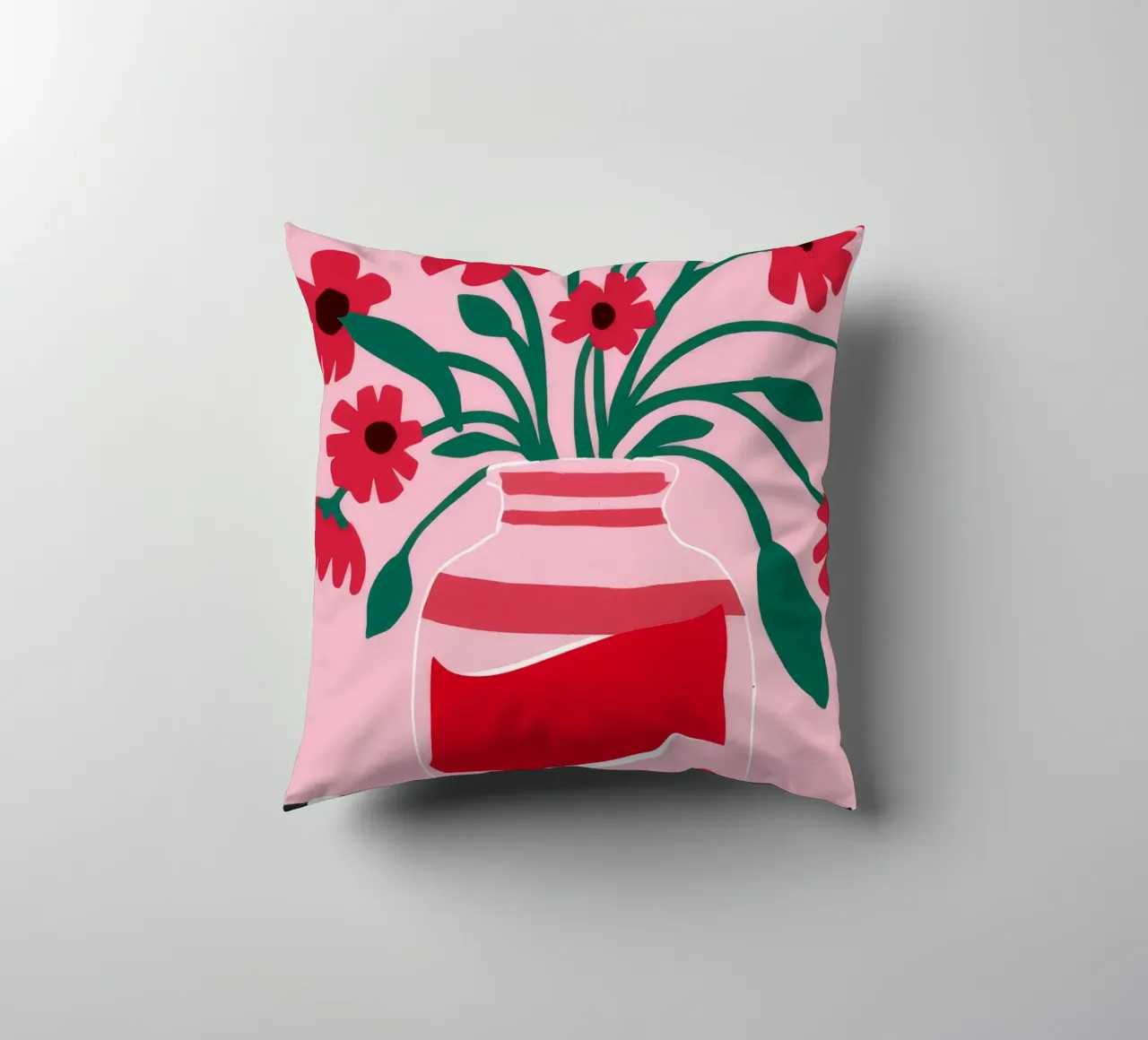 Etichetta cremisi Pop cuscino da Moonlite Desire