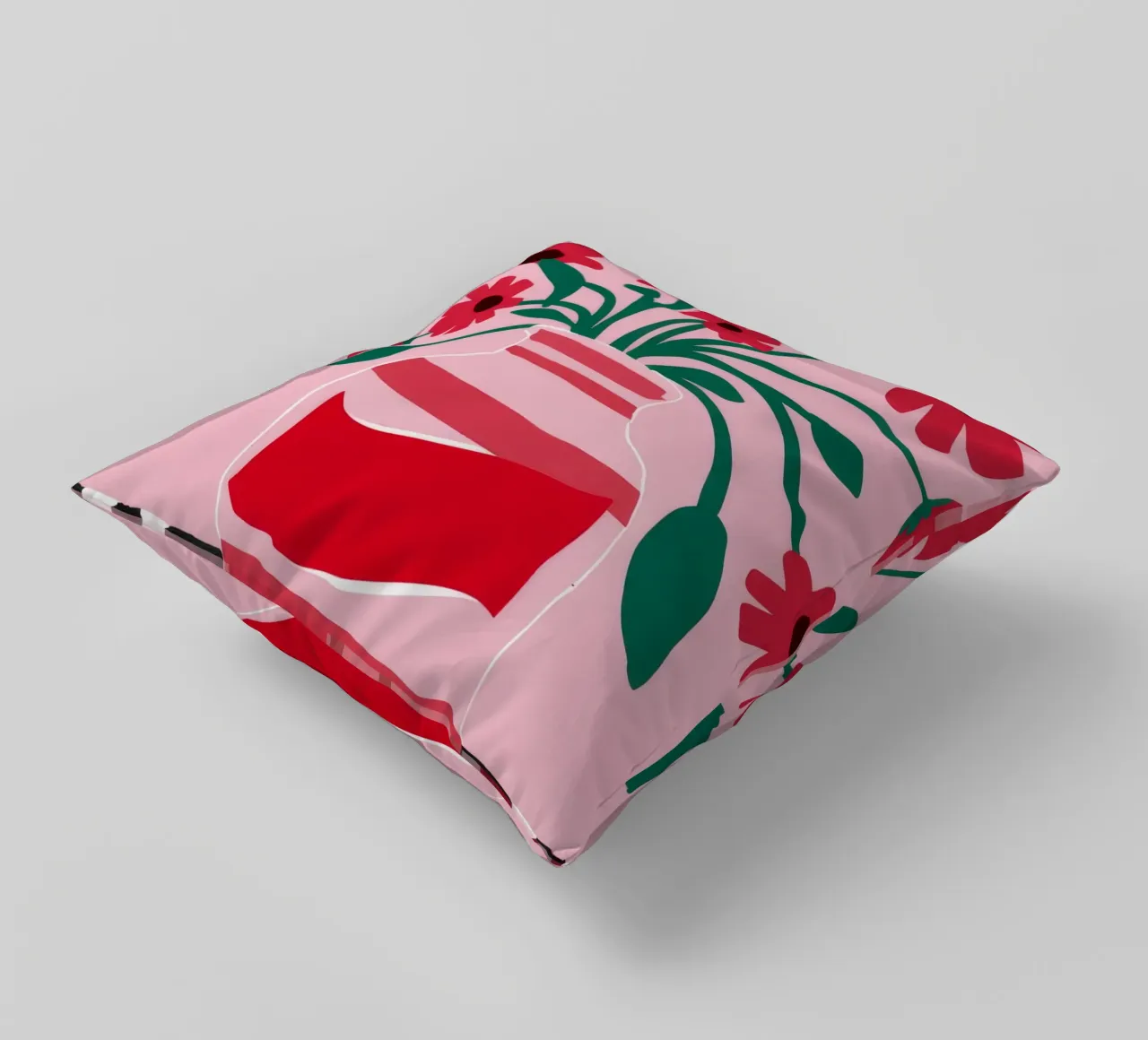 Etichetta cremisi Pop cuscino da Moonlite Desire