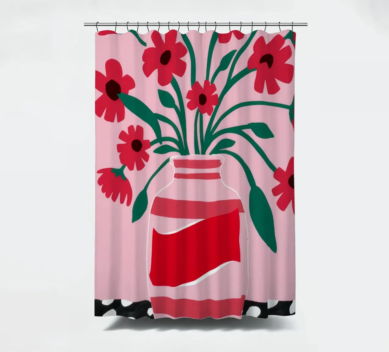 Etichetta cremisi Pop tenda da doccia da Moonlite Desire