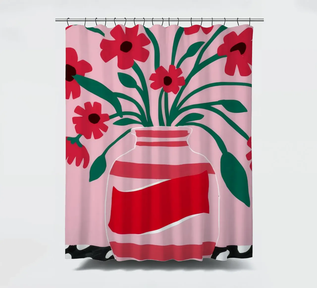 Etichetta cremisi Pop tenda da doccia da Moonlite Desire