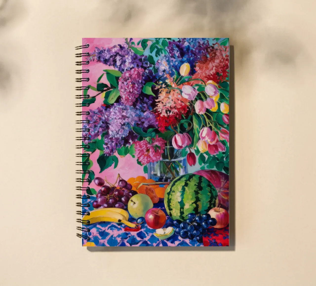 Lilac Fruit Medley spiral notebook by Lush Essence