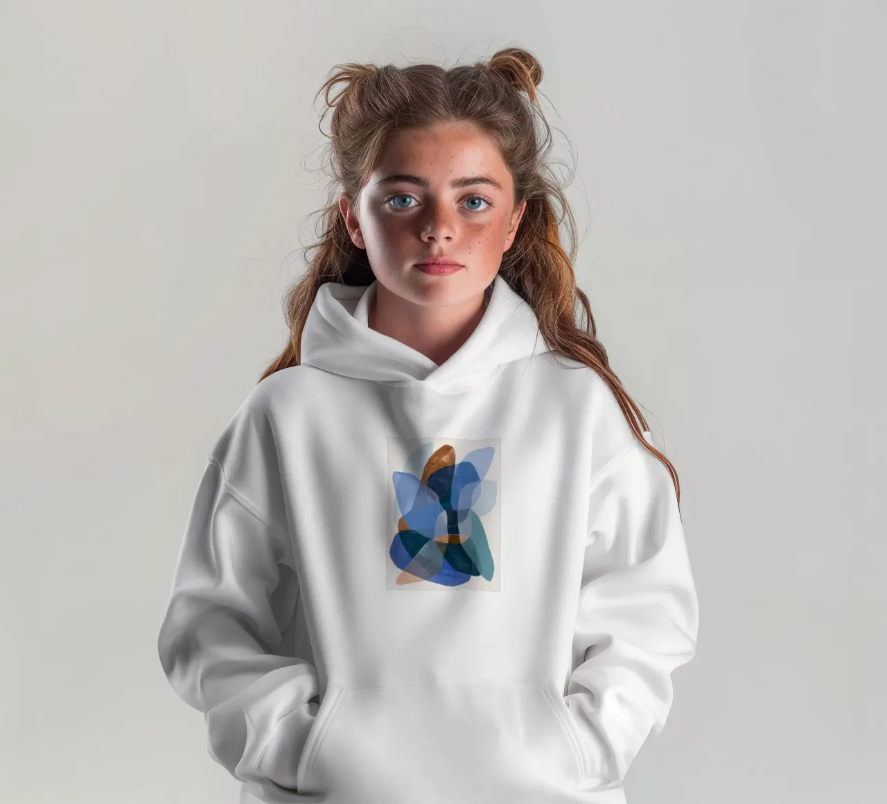 Velo d'argento felpa bambino con cappuccio da Vivid Reverie