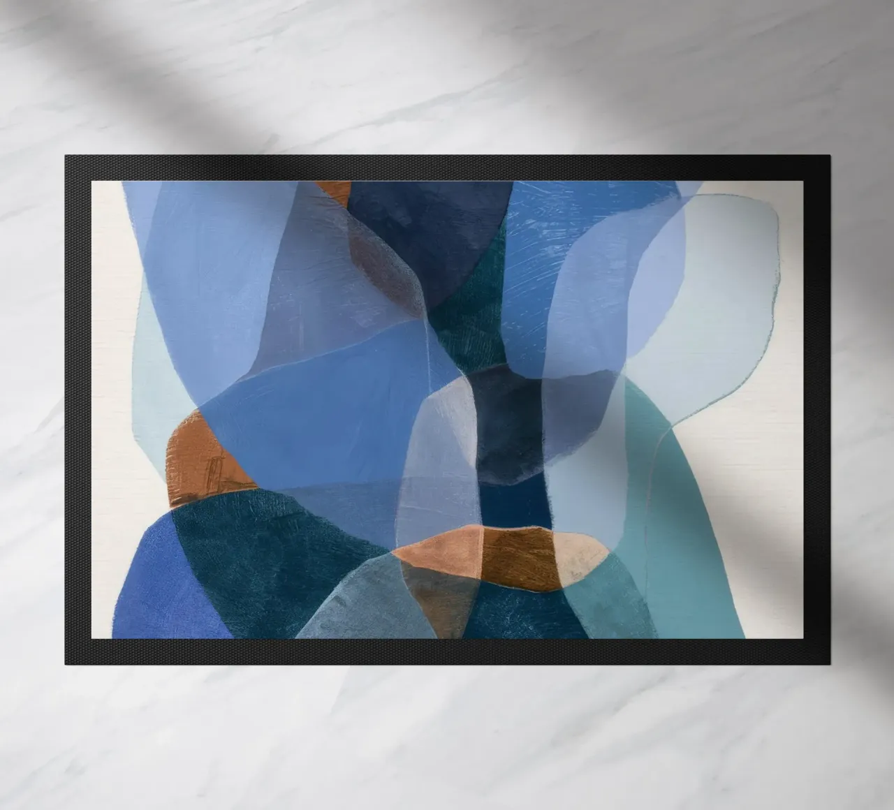 Azuur omber sluier deurmat van Vivid Reverie