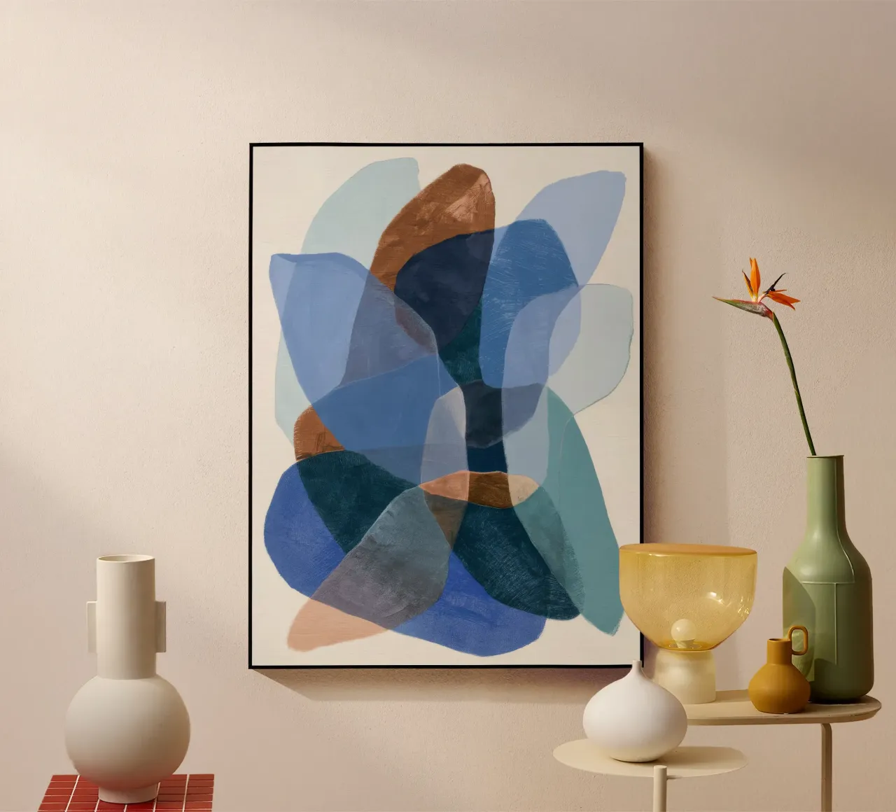 Azure Umber Veil acrylic glass by Vivid Reverie