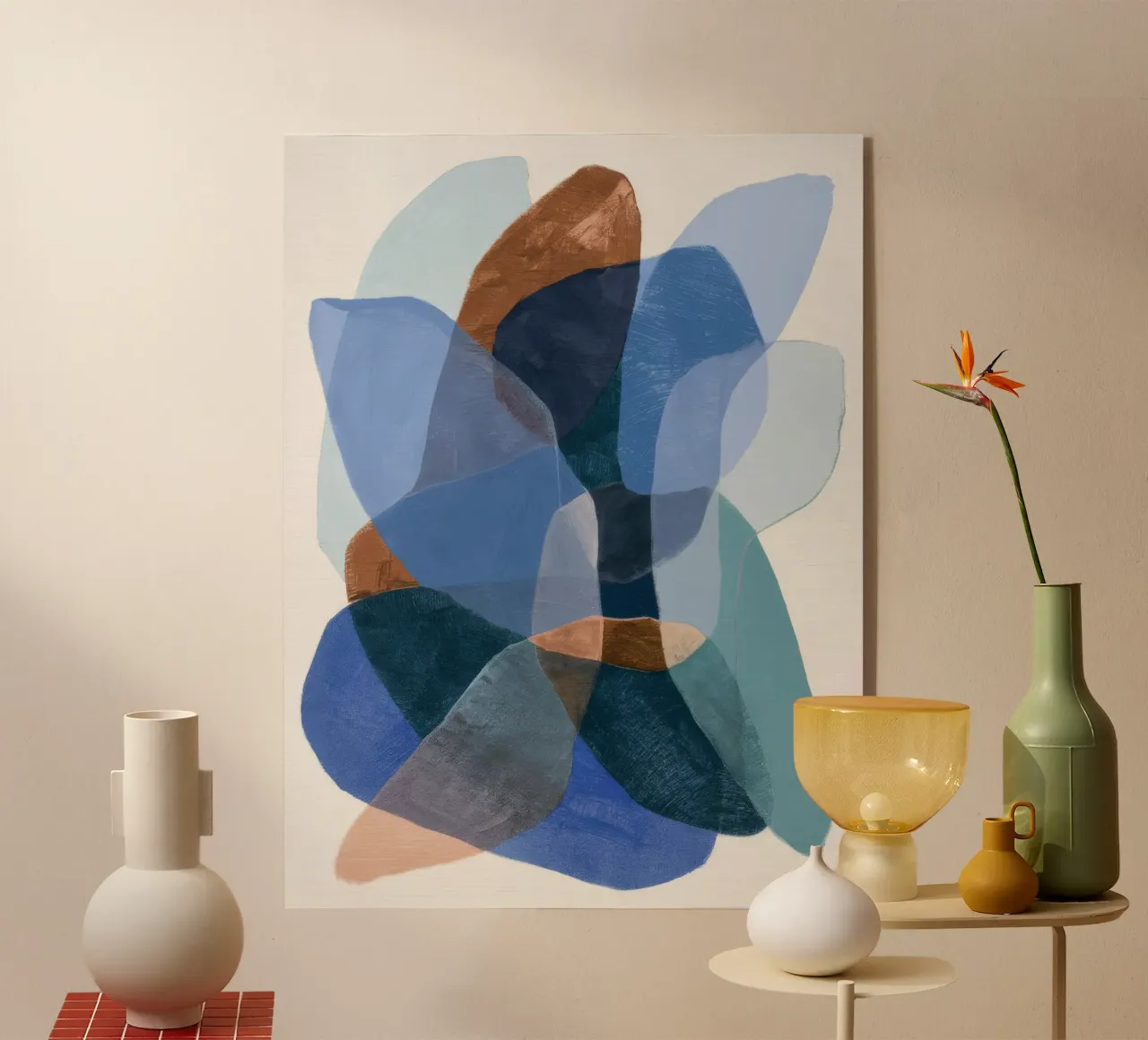 Azure Umber Veil acrylic glass by Vivid Reverie