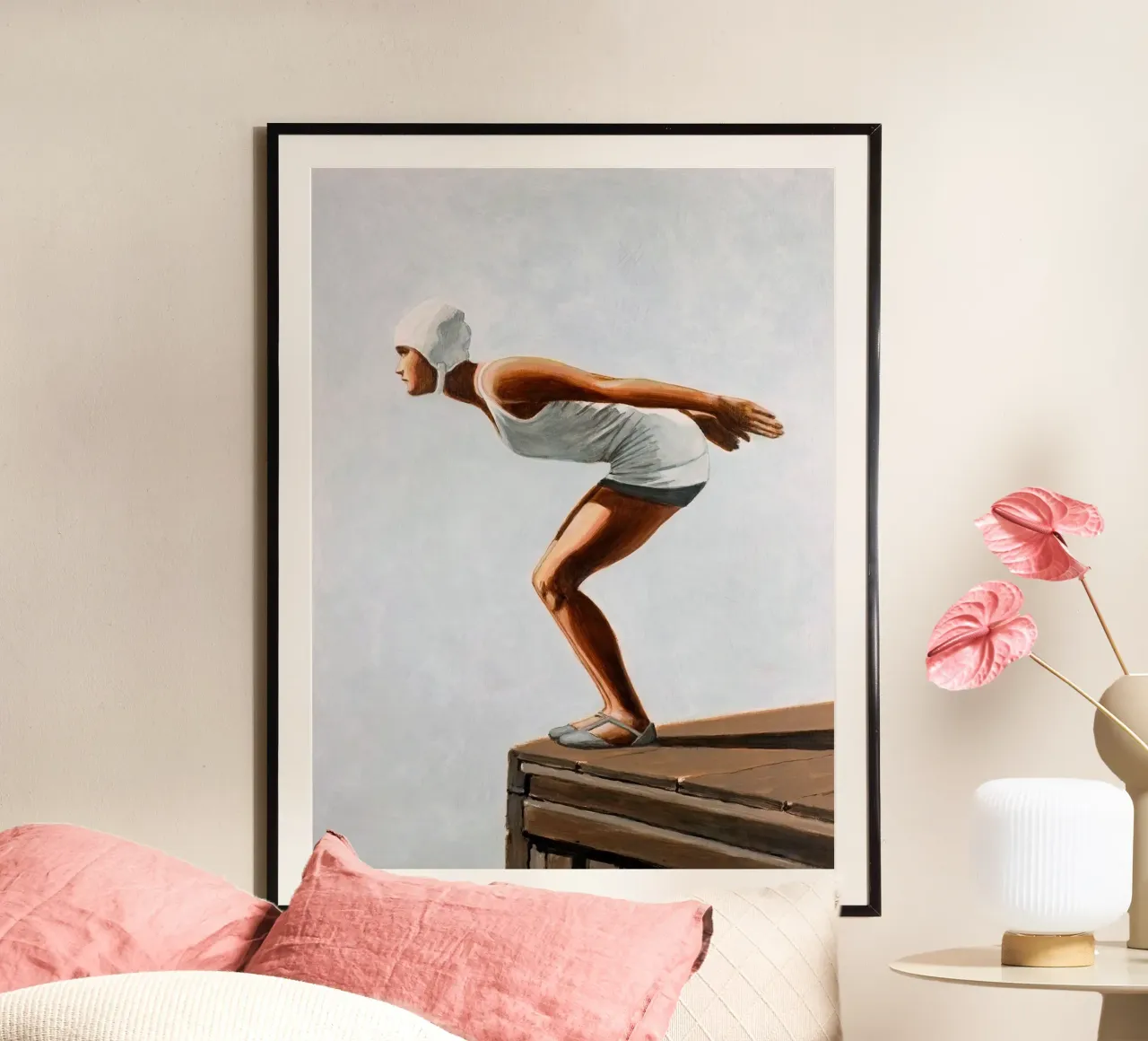 Sarah Morrissette George Hoyningen Huene I poster con telaio in legno da Rachelwhell