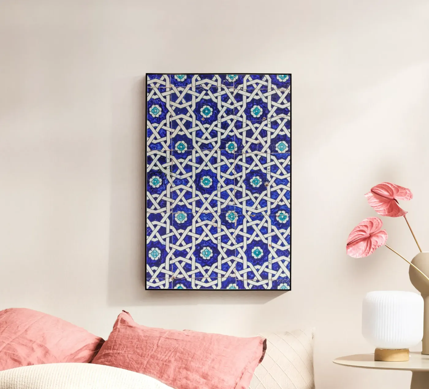 Blue tiles acryl van photolovers