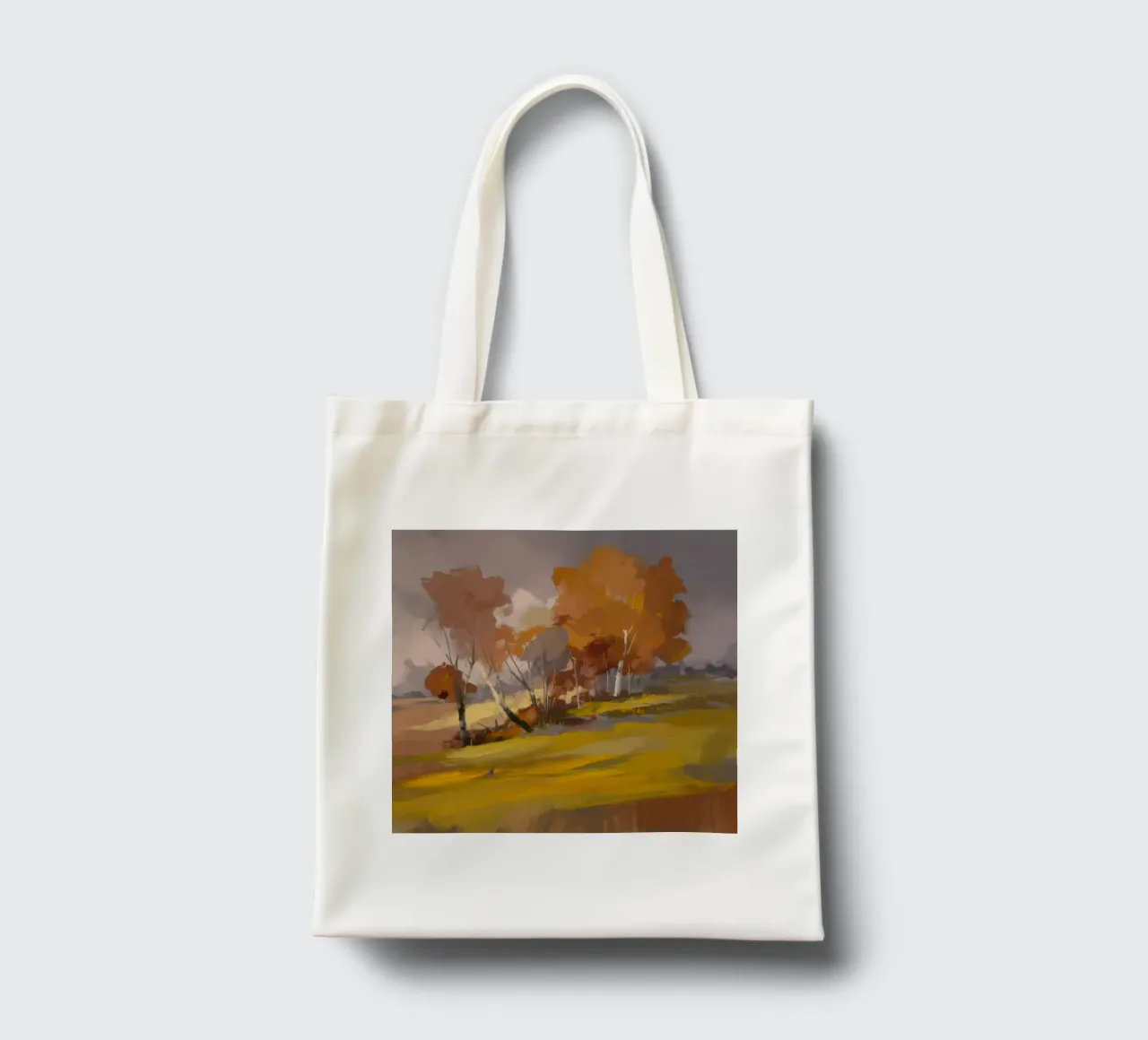 Sentiero forestale d'autunno borsa in juta da Radiance Landscape