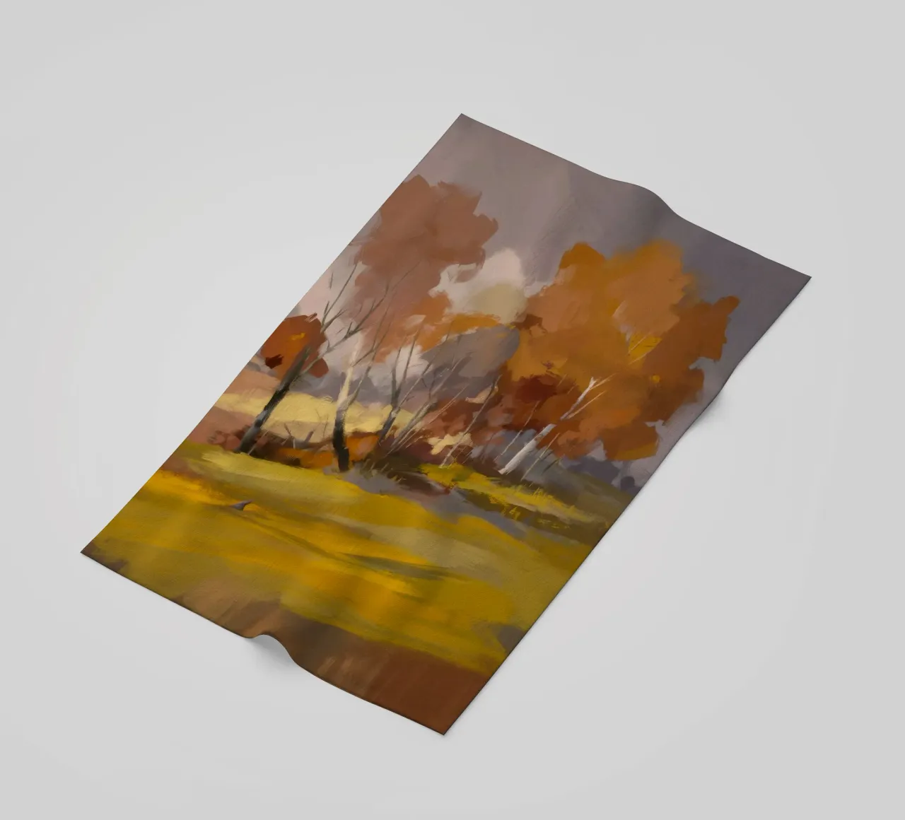 Sentiero forestale d'autunno telo mare da Radiance Landscape