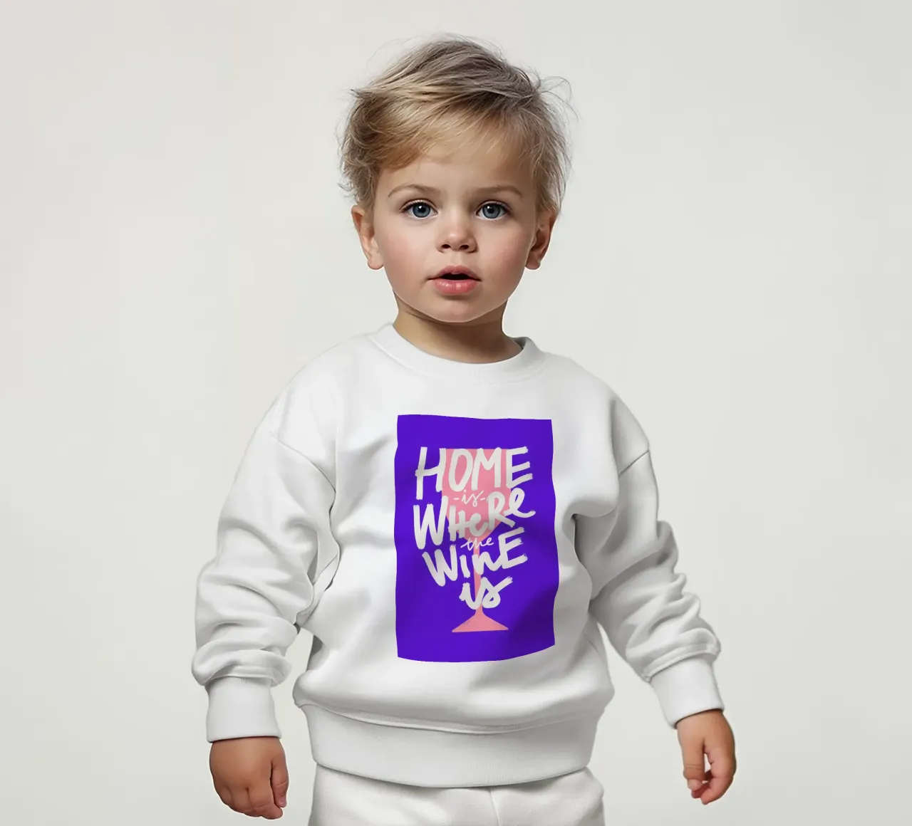 Home Is Where The Wine Is 2 felpa neonato da Pure