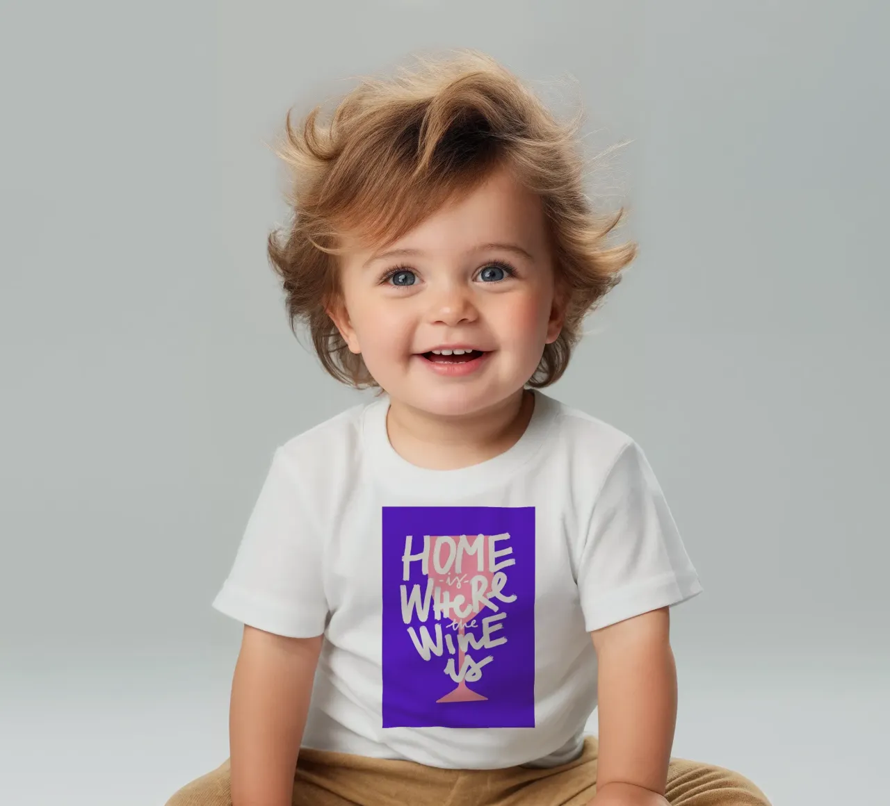 Home Is Where The Wine Is 2 maglietta neonato da Pure