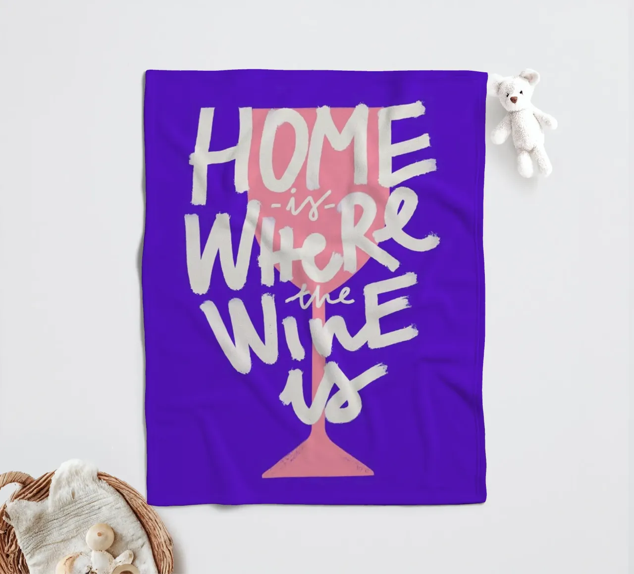 Home Is Where The Wine Is 2 coperta in pile da Pure