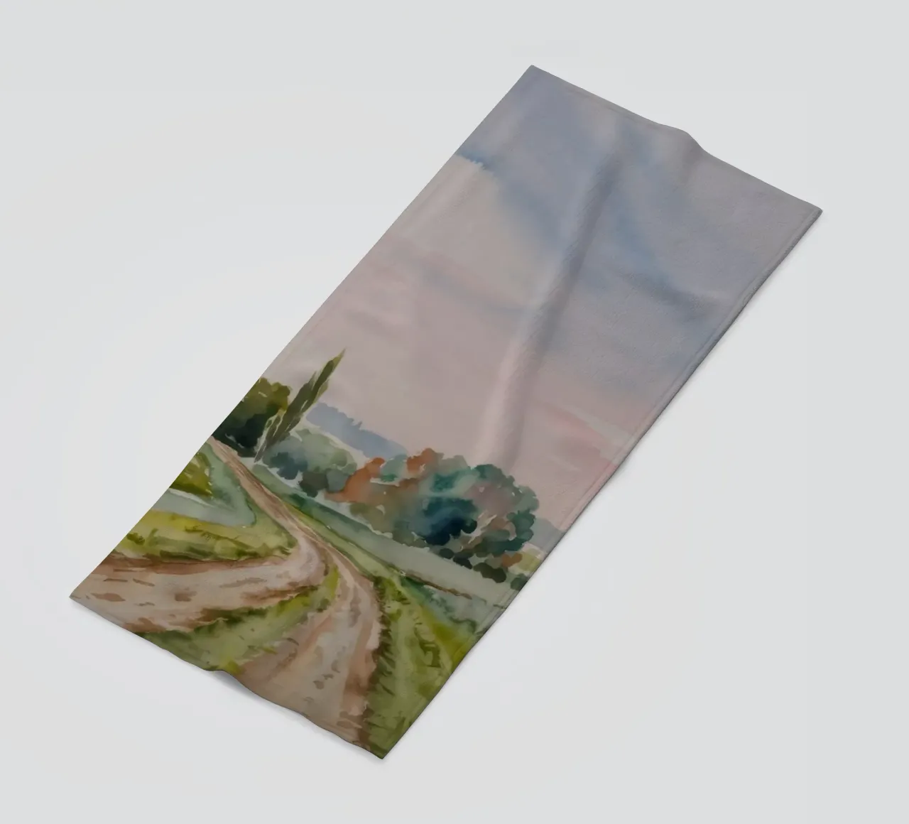 Pastel Fields Vista beach towel by Lush Essence