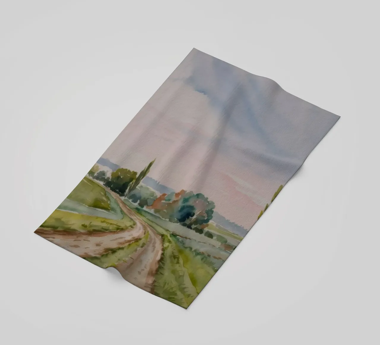 Pastel Fields Vista beach towel by Lush Essence