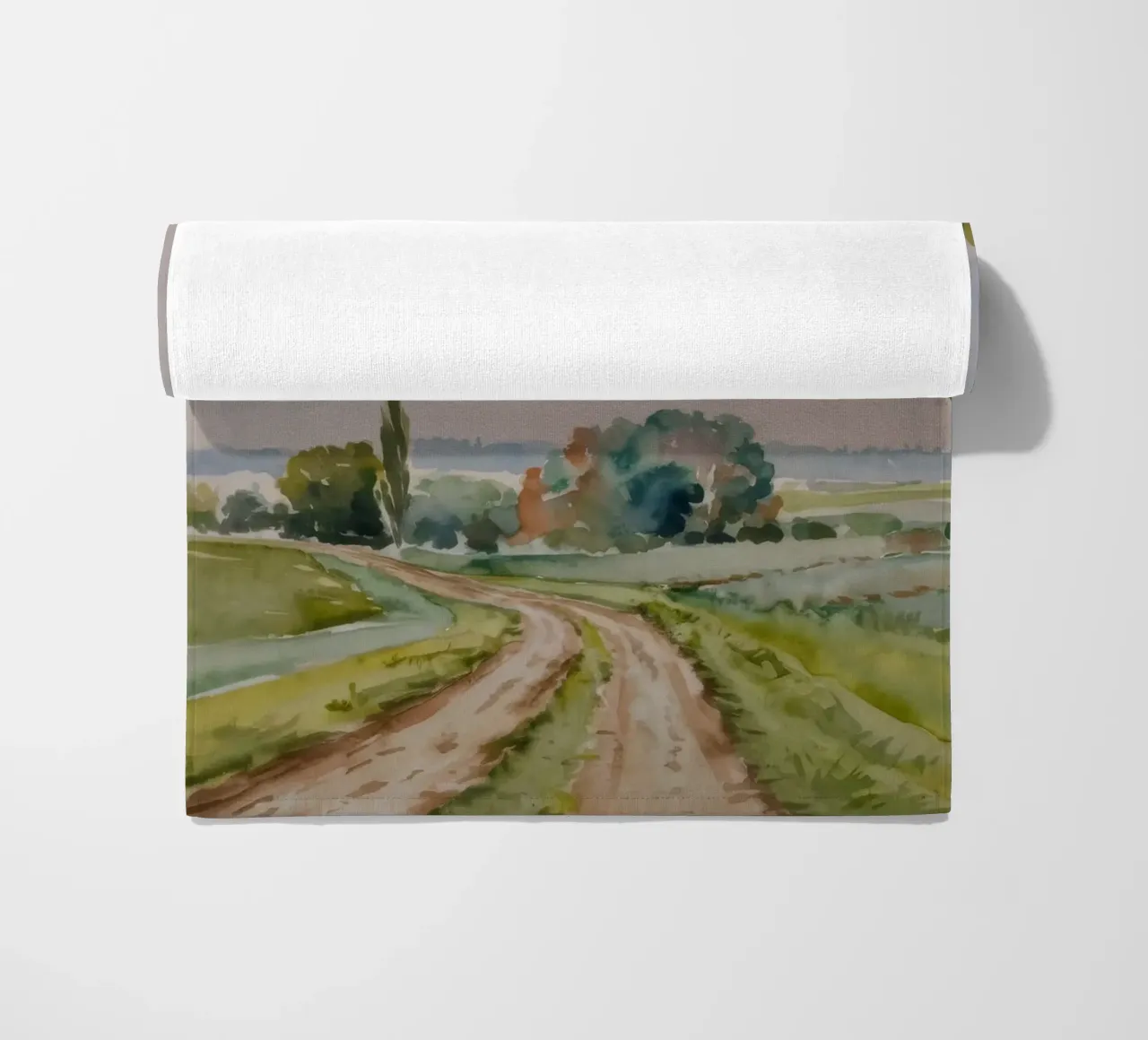Pastel Fields Vista beach towel by Lush Essence