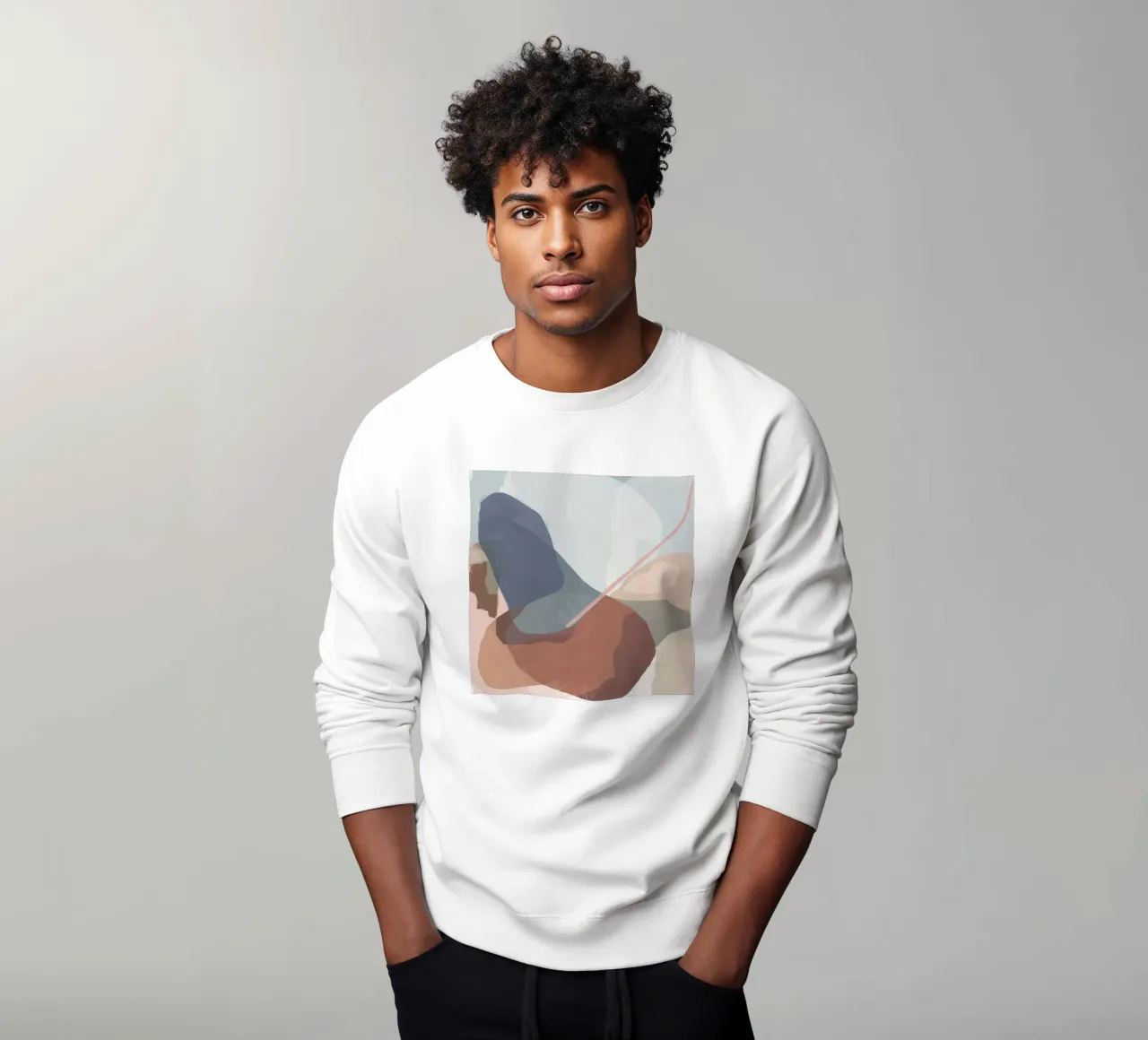 Terraqueous Whisper Flow sweatshirt by Vivid Reverie