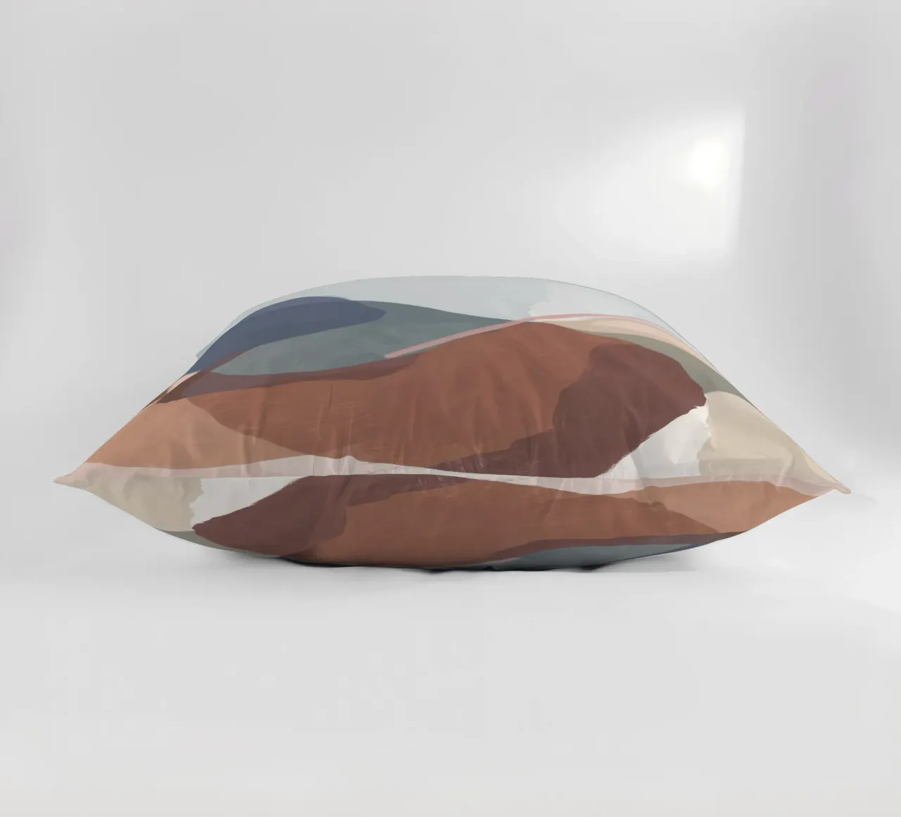 Terraqueous Whisper Flow decorative cushion by Vivid Reverie