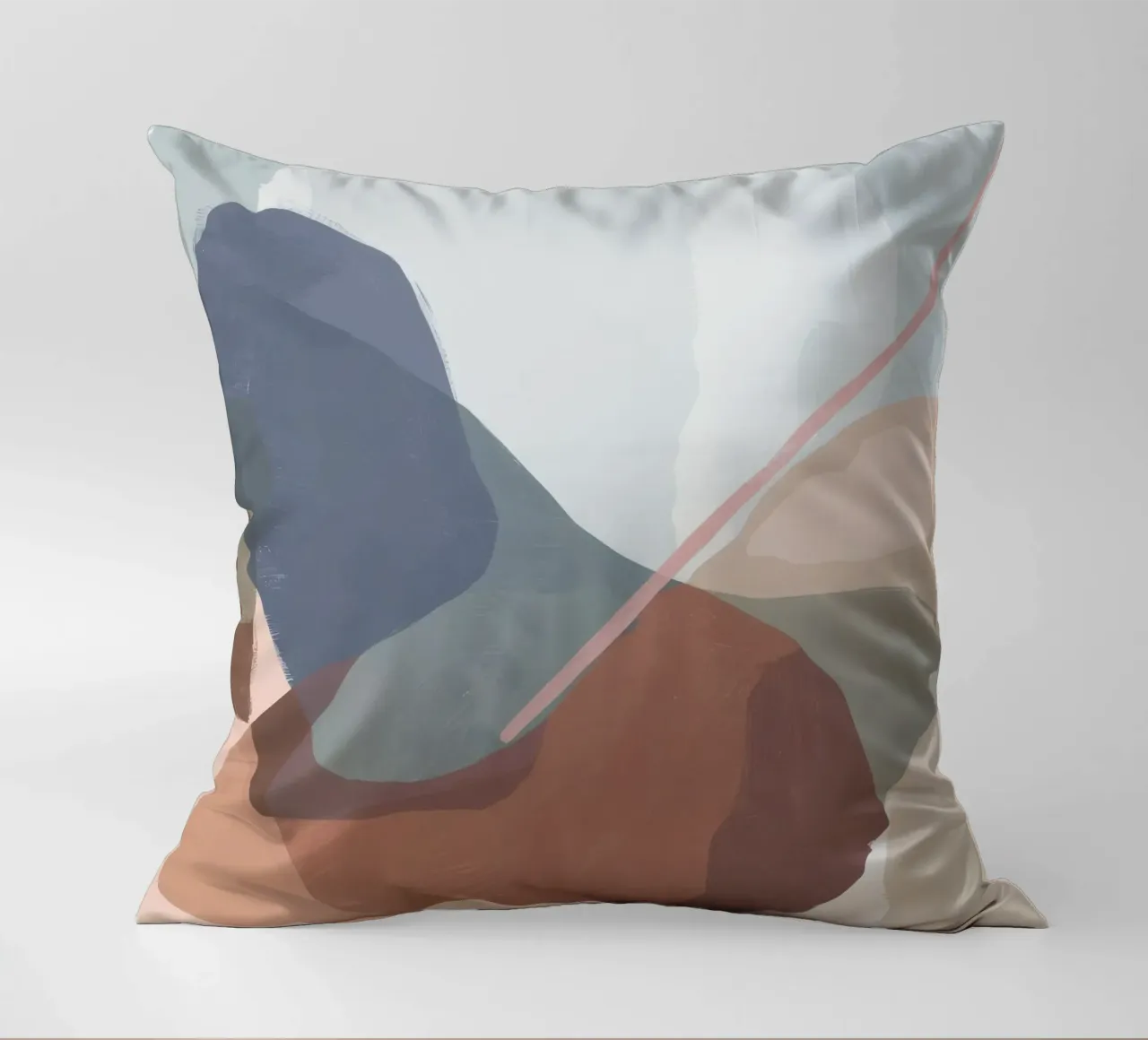 Terraqueous Whisper Flow decorative cushion by Vivid Reverie