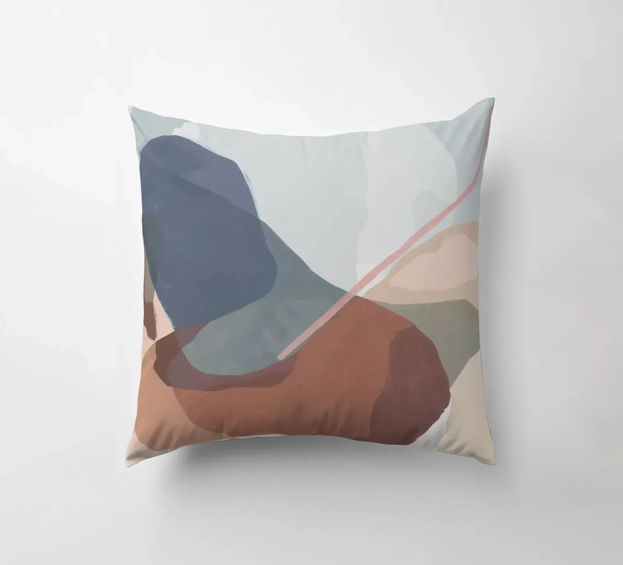 Terraqueous Whisper Flow decorative cushion by Vivid Reverie