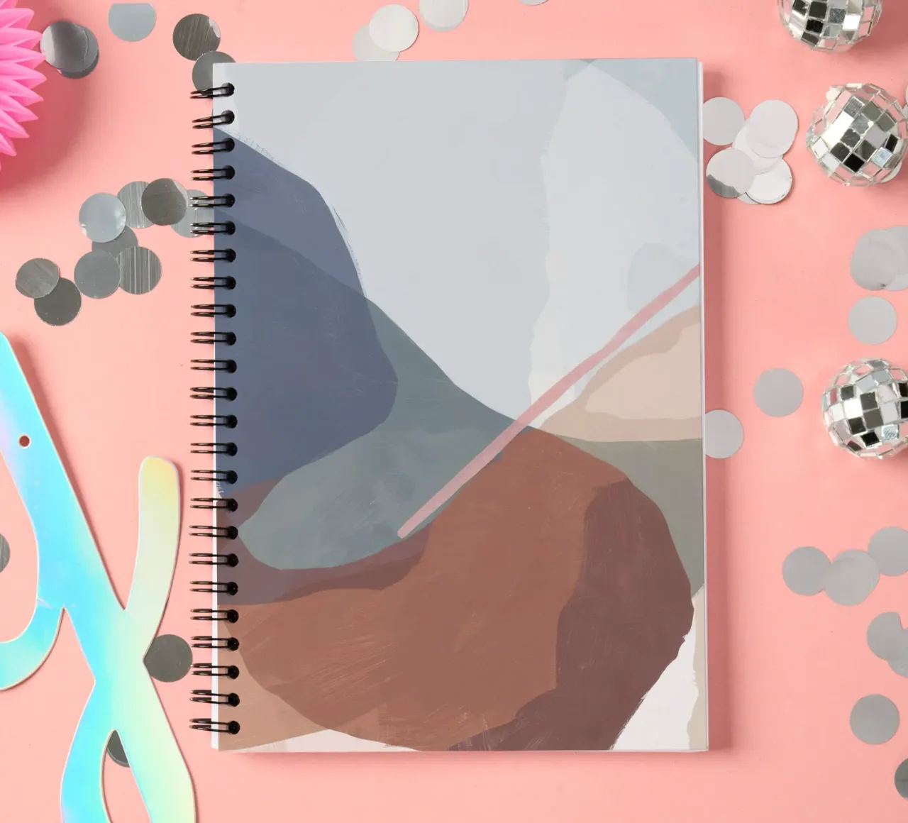 Terraqueous Whisper Flow spiral notebook by Vivid Reverie