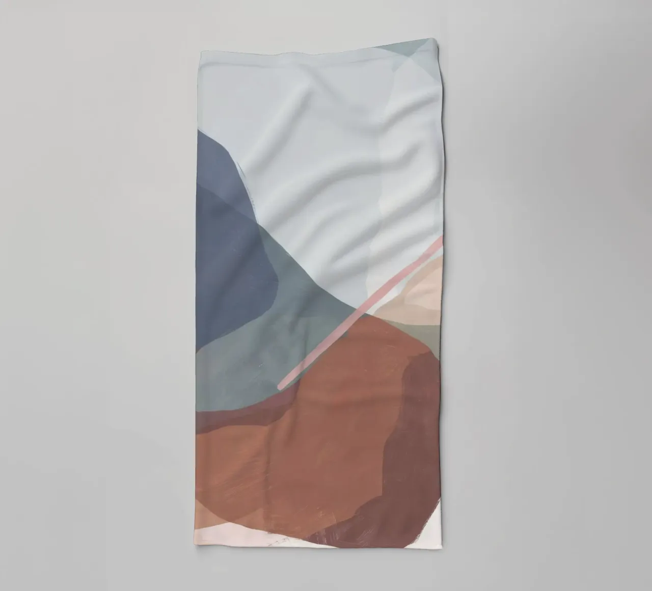 Terraqueous Whisper Flow towel by Vivid Reverie
