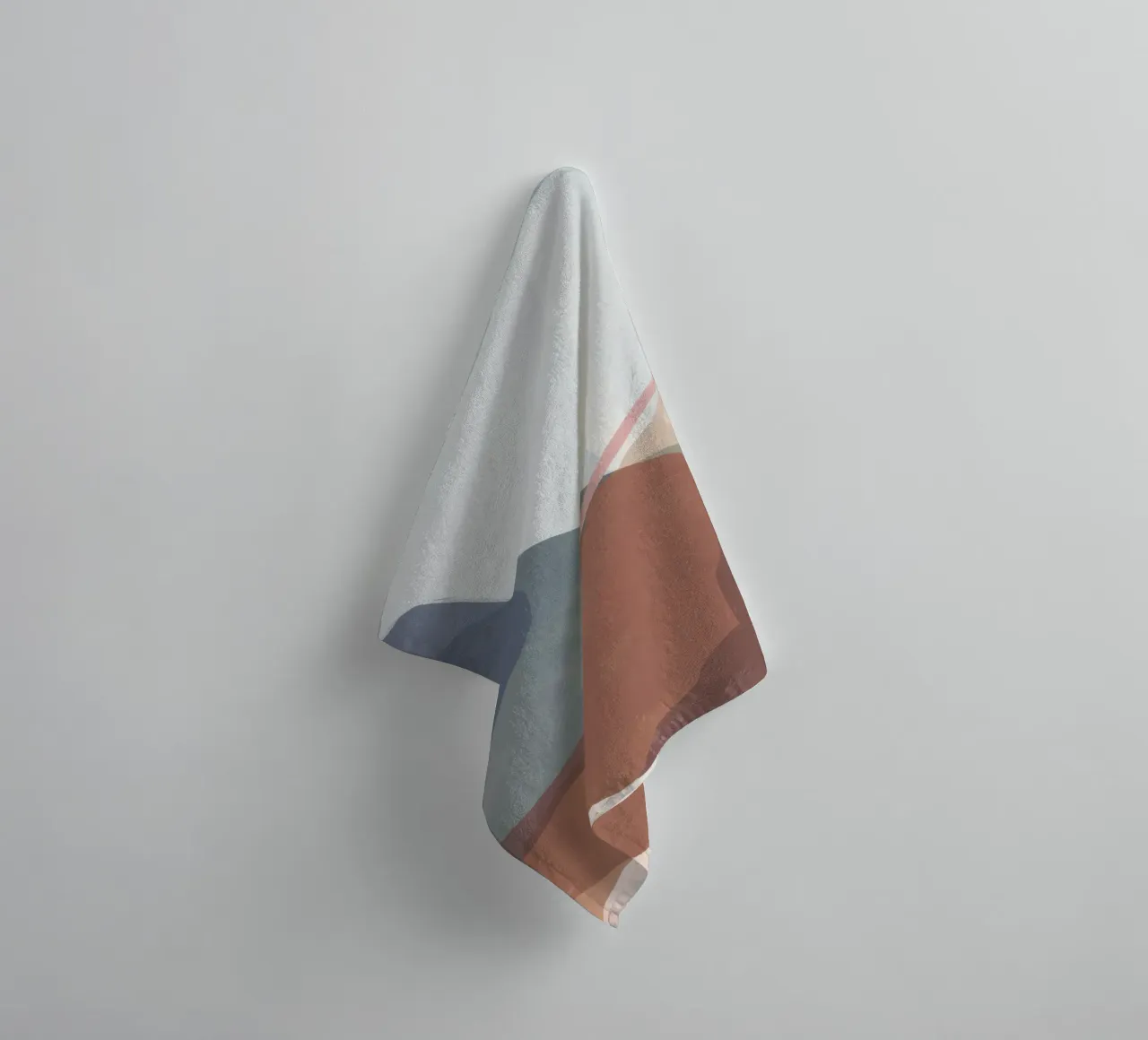 Terraqueous Whisper Flow towel by Vivid Reverie