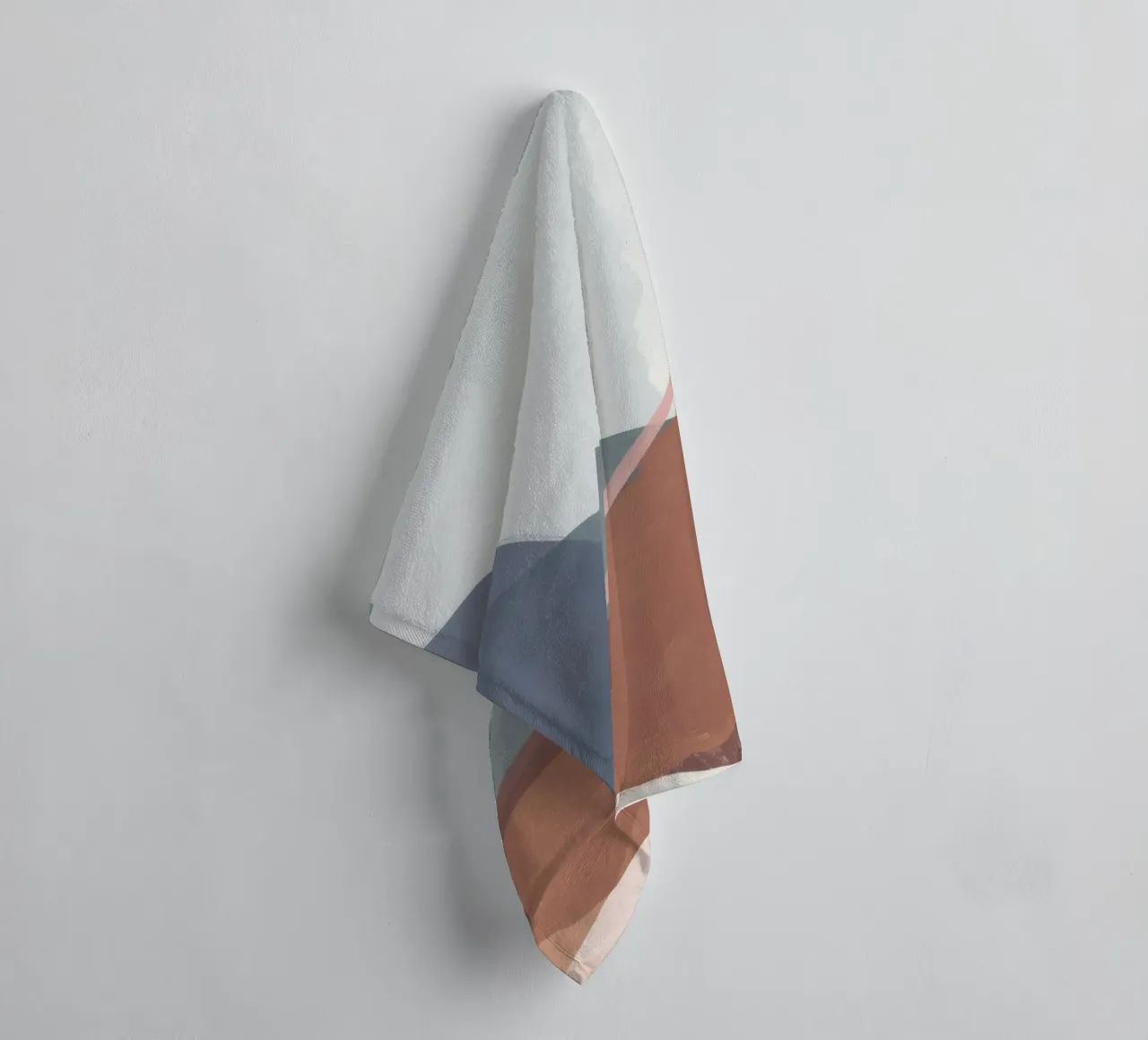 Terraqueous Whisper Flow towel by Vivid Reverie