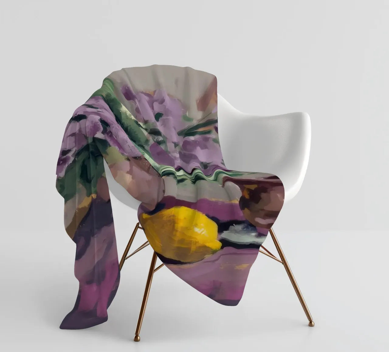 Lilac Copper Lustre fleece blanket by Radiance Landscape
