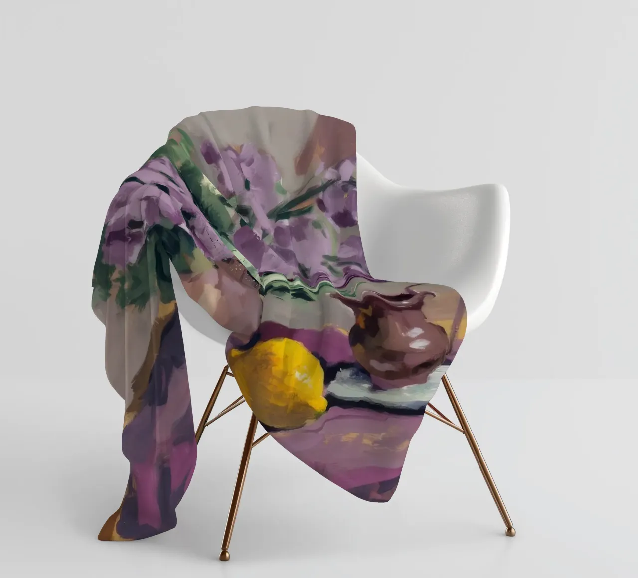 Lilac Copper Lustre fleece blanket by Radiance Landscape