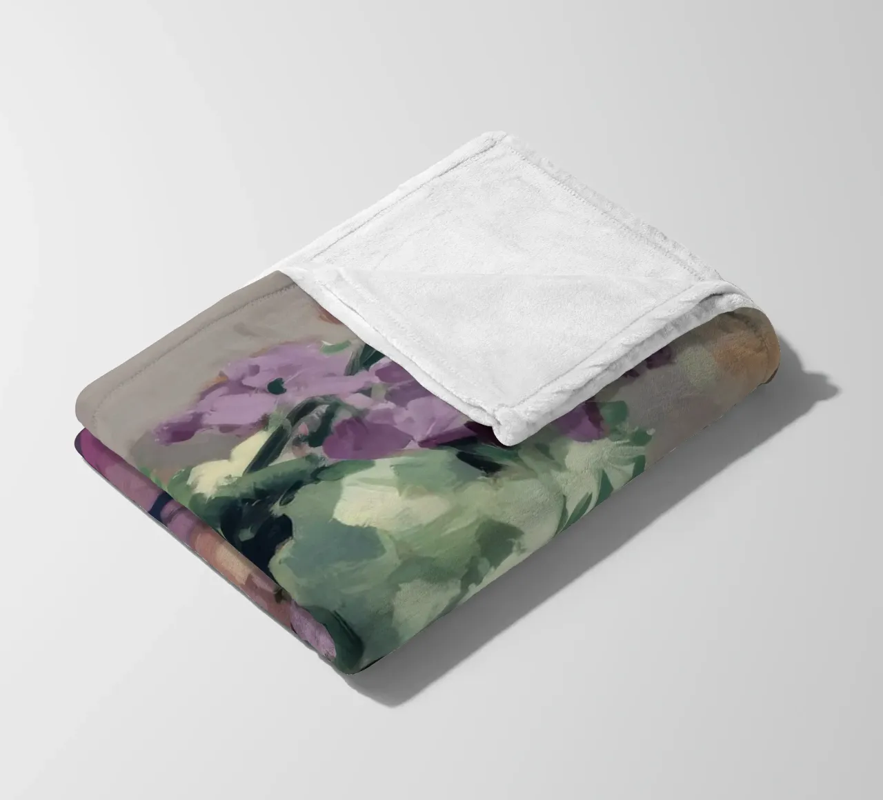 Lilac Copper Lustre fleece blanket by Radiance Landscape