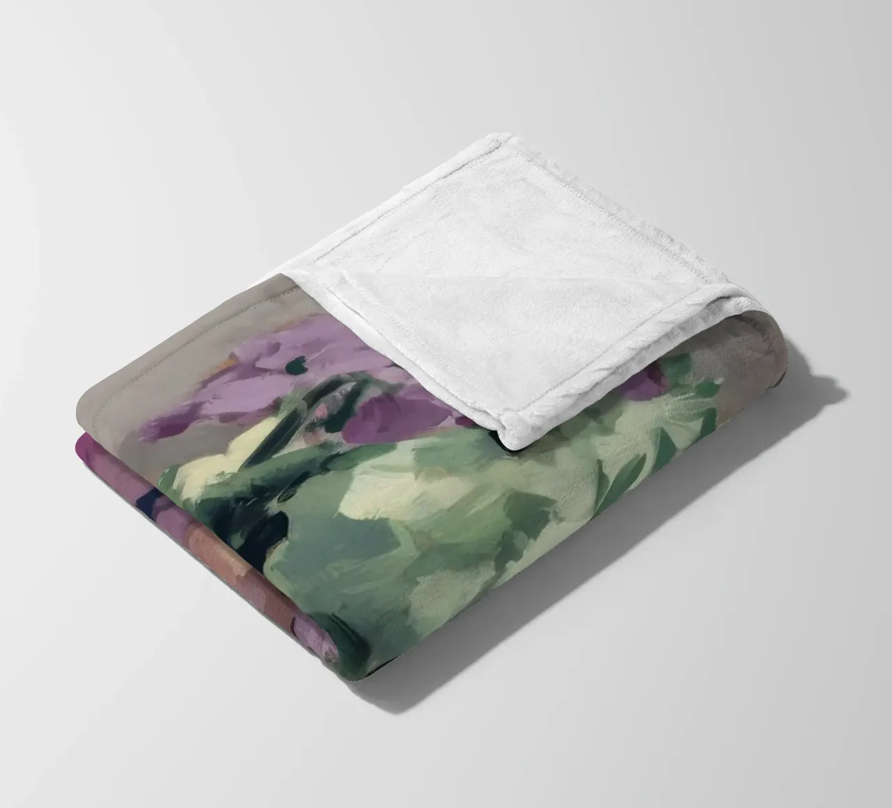 Lilac Copper Lustre fleece blanket by Radiance Landscape