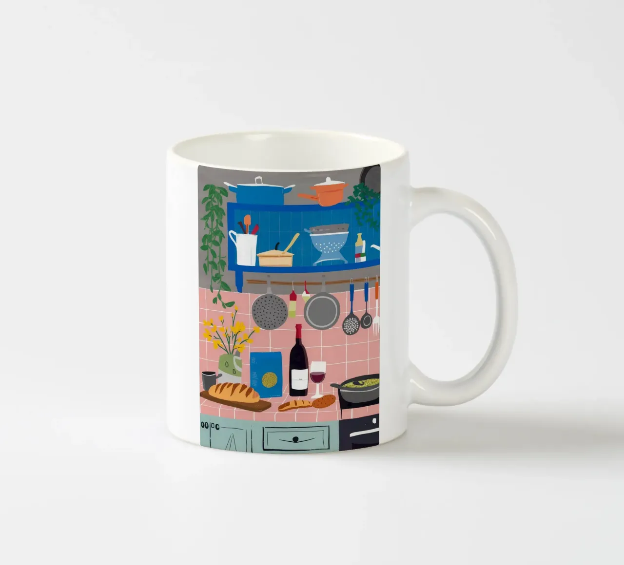 Storia di una cucina rustica tazza in ceramica da Moonlite Desire