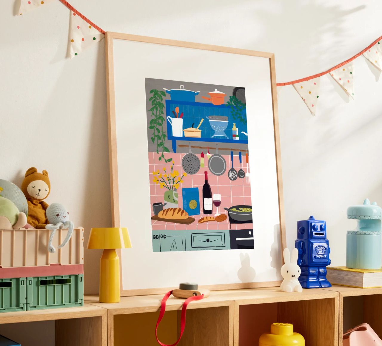 Histoire d'une cuisine rustique poster de Moonlite Desire