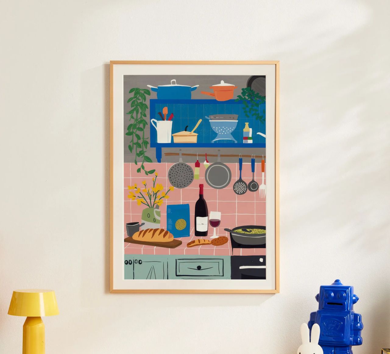 Histoire d'une cuisine rustique poster de Moonlite Desire