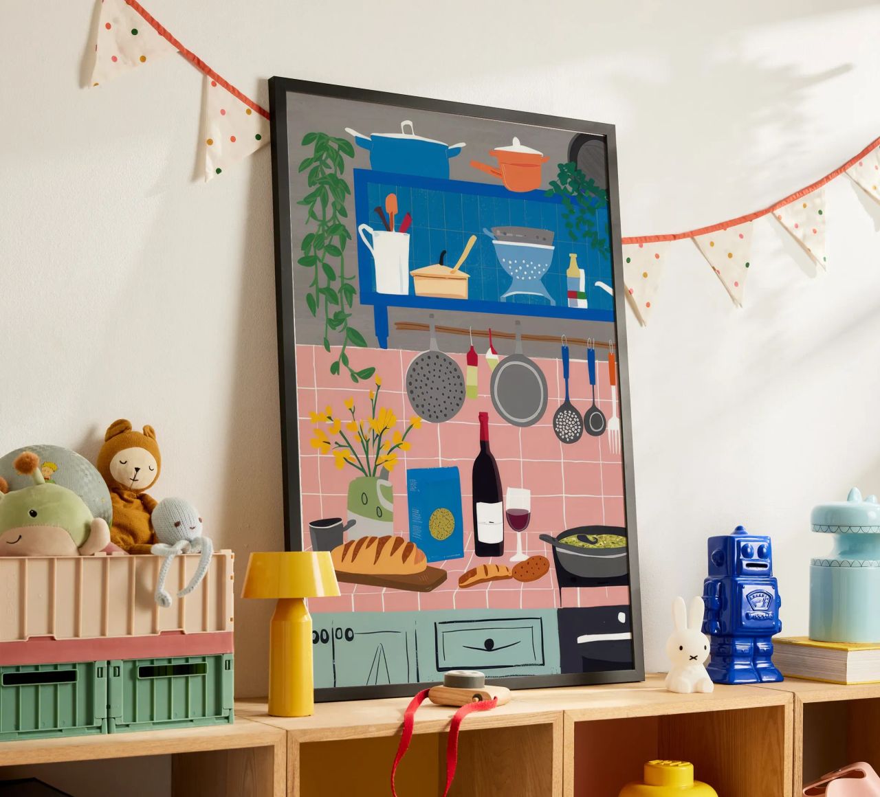 Histoire d'une cuisine rustique poster de Moonlite Desire