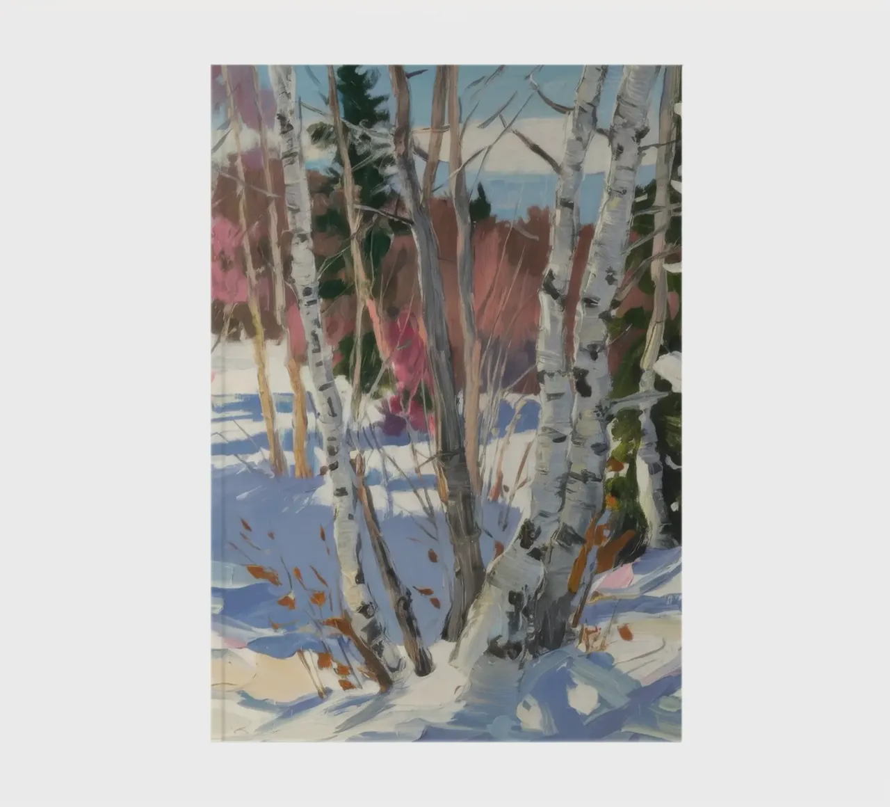 Birch Forest Snowfall notebook by Lush Essence