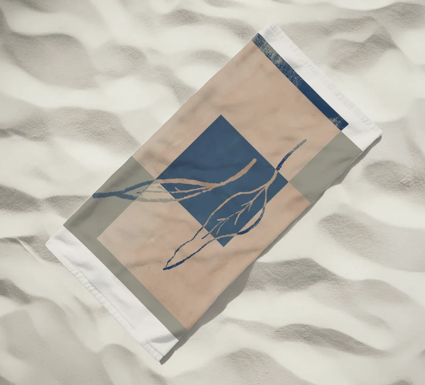 Framed Leafs serviette de plage de treechild